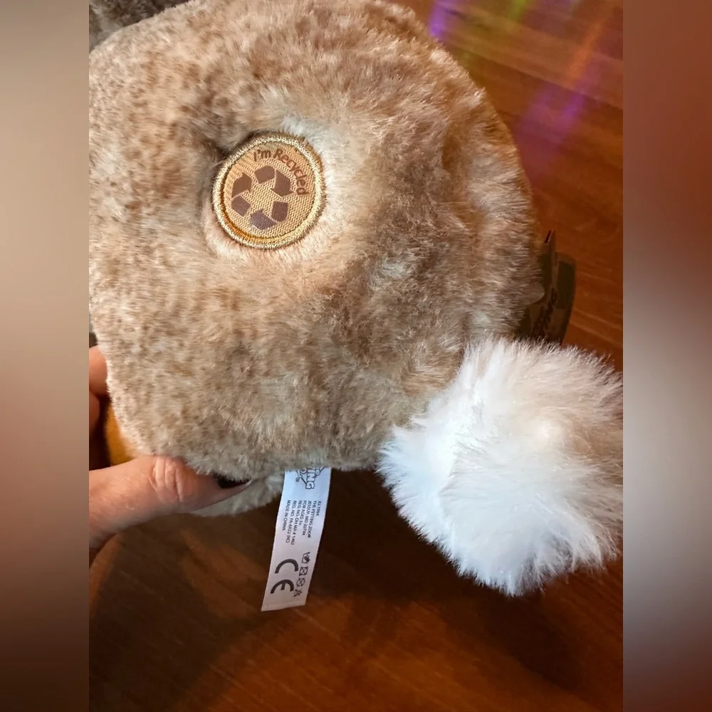 Cuddly Tan Bunny Plush Toy for Small Pets or kids